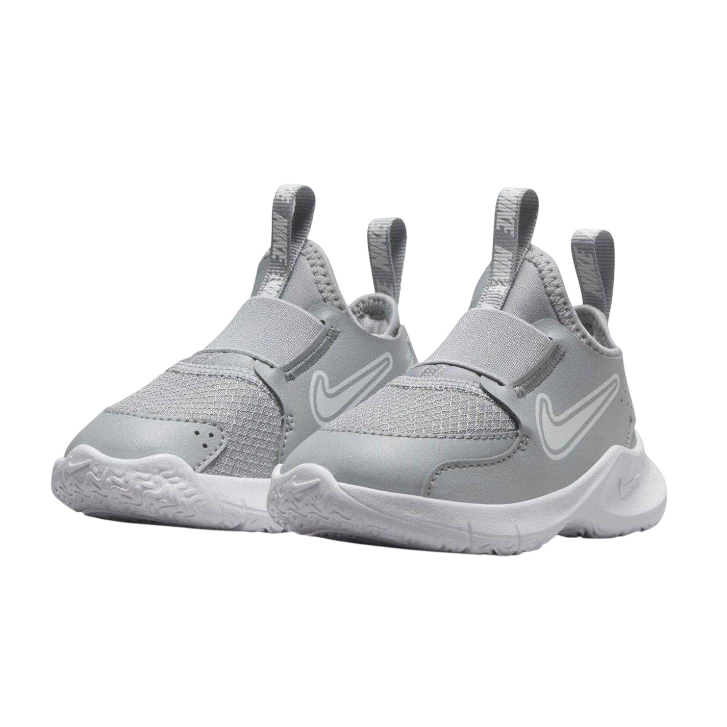Grey-White - Lifestyle - Nike Baby Flex Runner 3 Leather Shoes