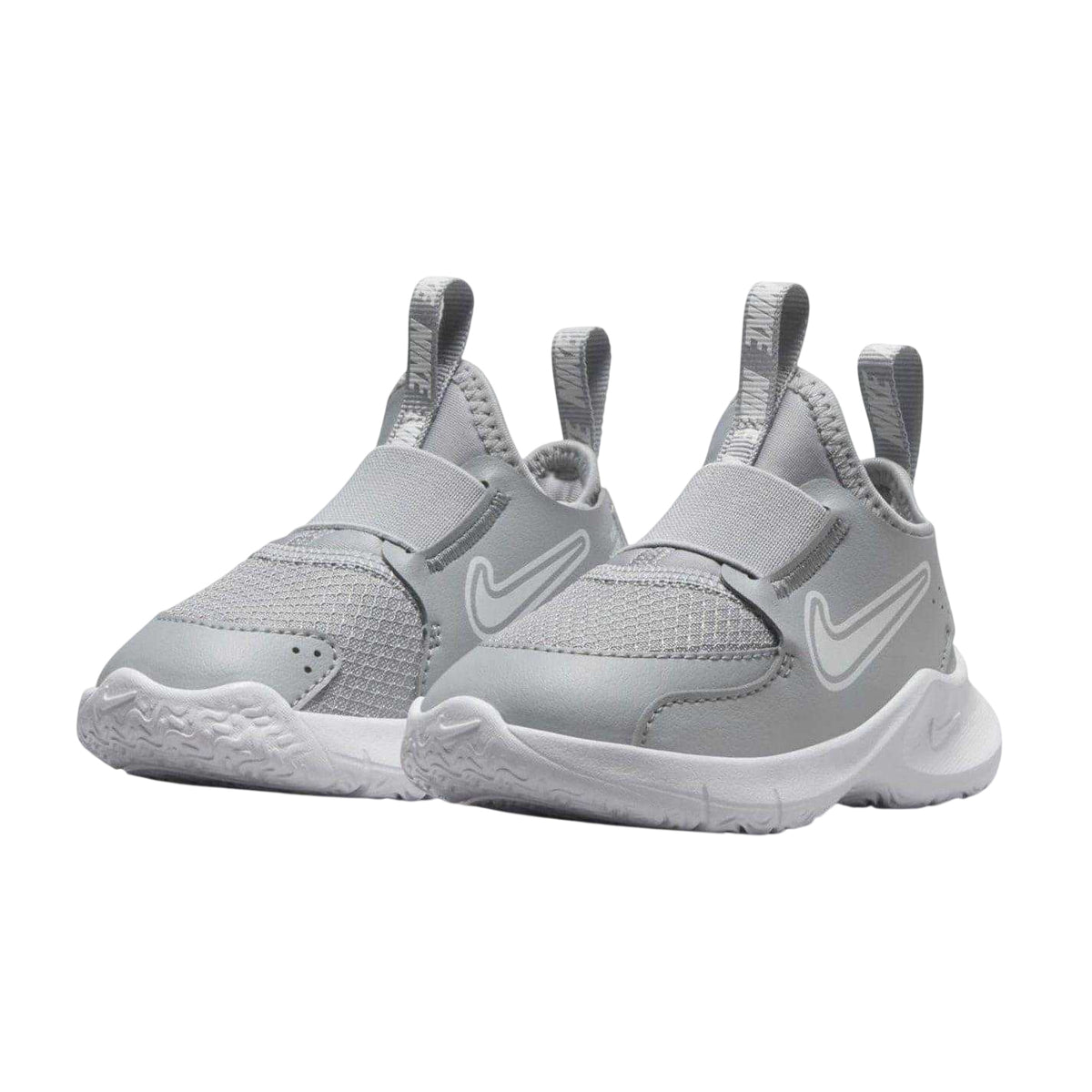 Grey-White - Lifestyle - Nike Baby Flex Runner 3 Leather Shoes