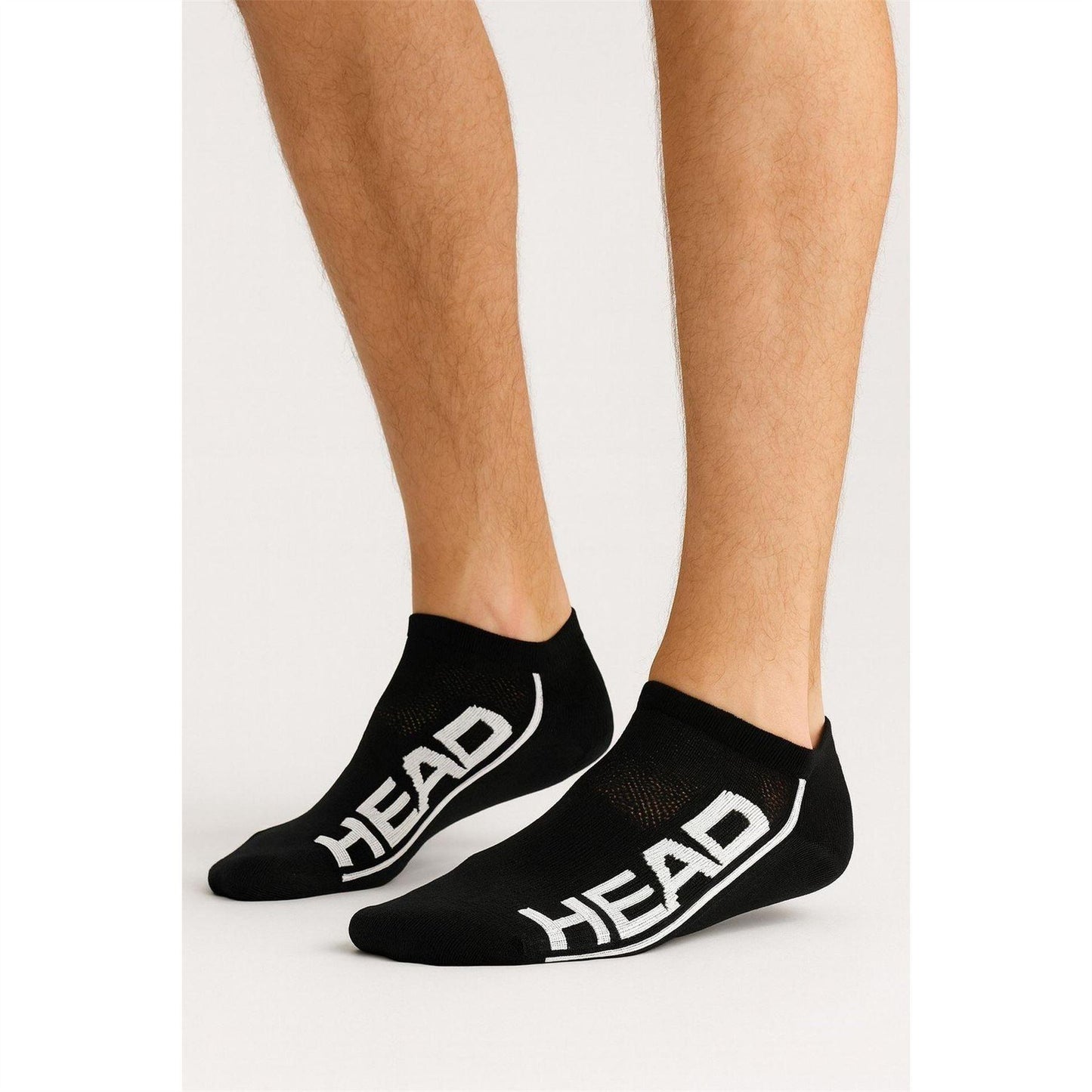 Black-White - Back - Head Unisex Adult Ankle Socks (Pack of 2)