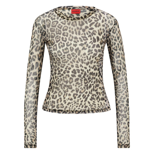 Multicoloured - Front - Hugo Womens-Ladies Diralina 2 Long-Sleeved Top