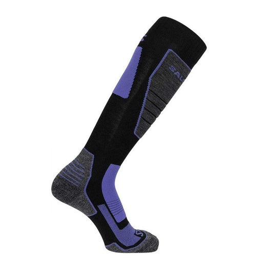 Black - Front - Salomon Womens-Ladies Pro Logo Wool Ski Socks