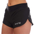 Black - Side - Skins Womens-Ladies Series-3 Running Shorts