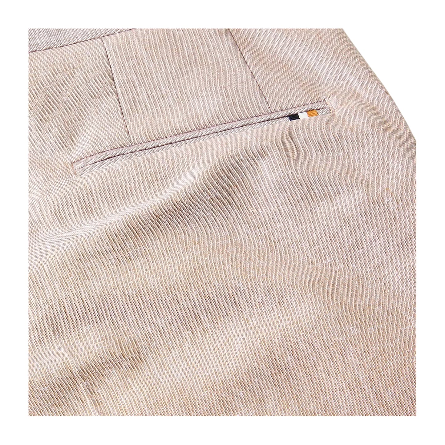 Medium Beige - Side - Boss Mens H-Genius 242 Tailored Trousers
