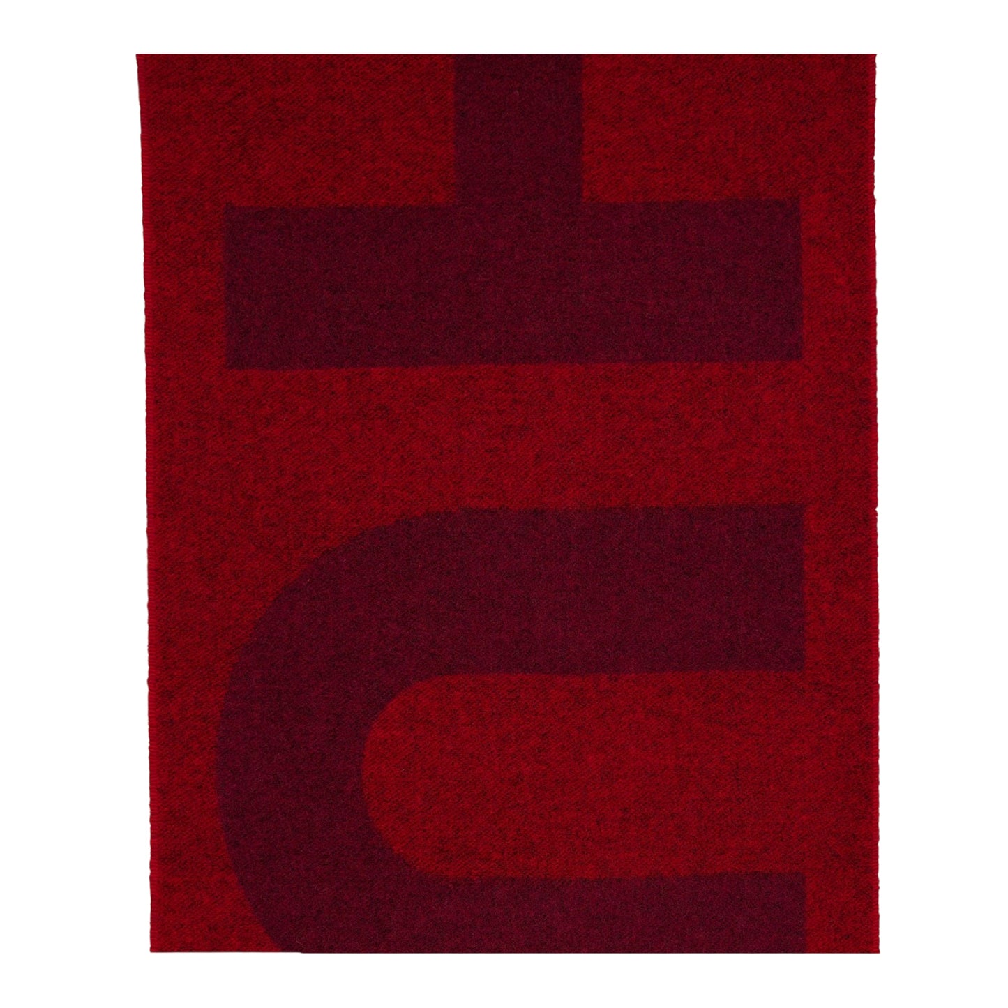 Pink - Back - Hugo Lettering Midweight Logo Scarf