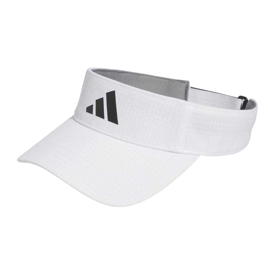 White - Front - Adidas Mens Grid Golf Visor