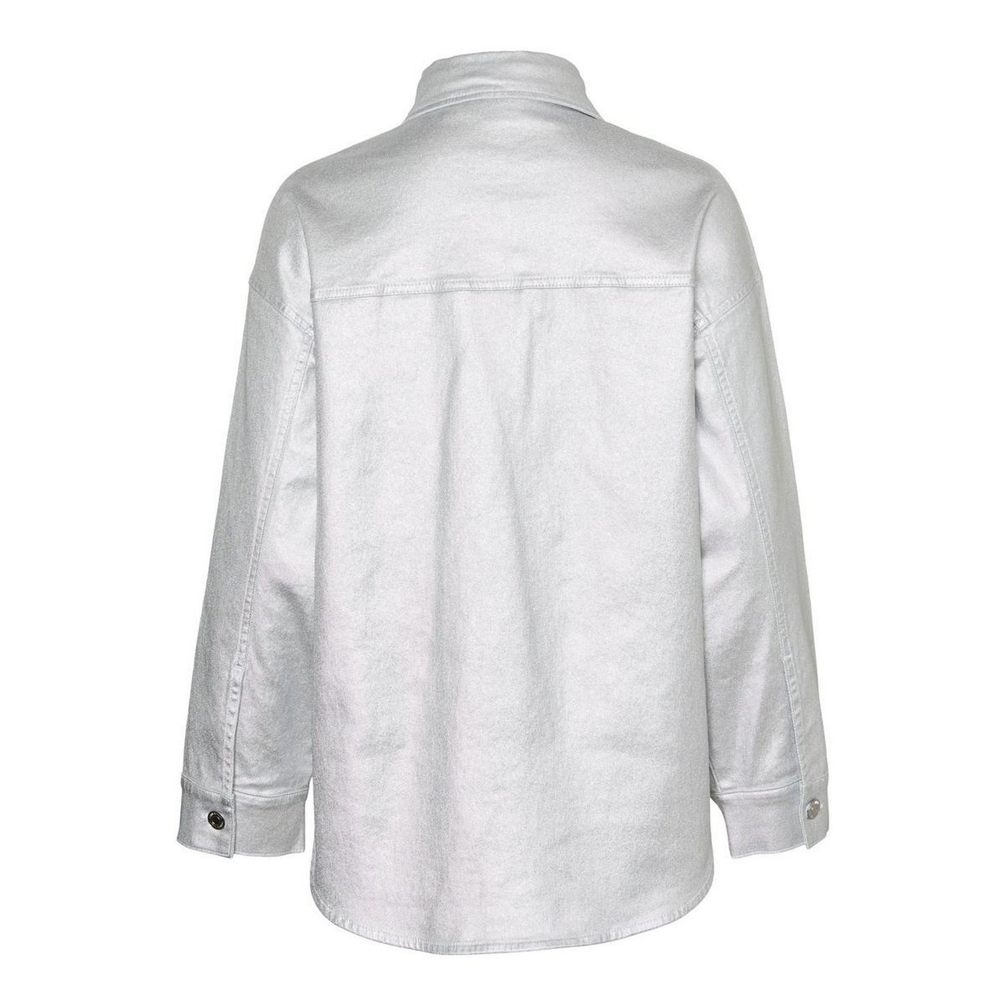 Silver - Back - Vero Moda Womens-Ladies Riva Drop Shoulder Oversized Shirt