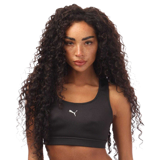 Black - Front - Puma Womens-Ladies Running Sports Bra