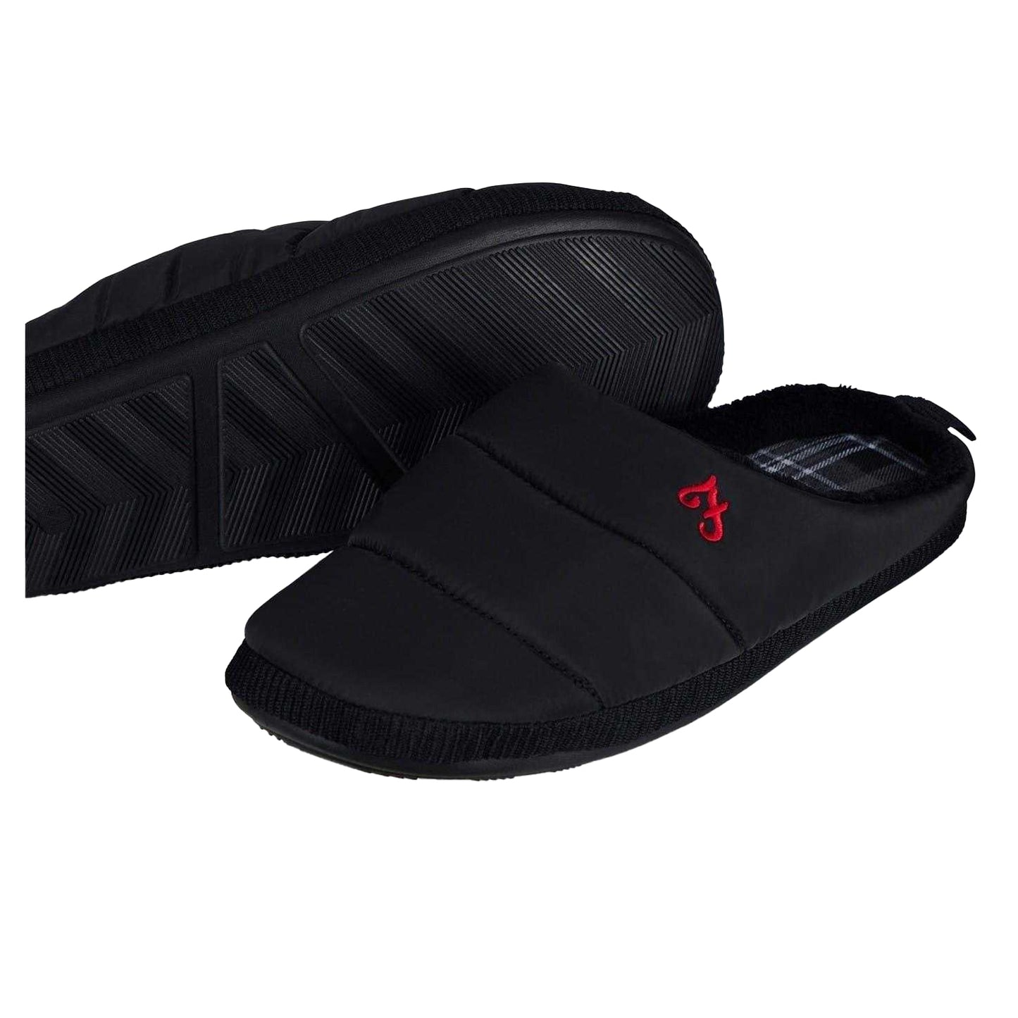 Black - Lifestyle - Farah Mens Mule Slippers