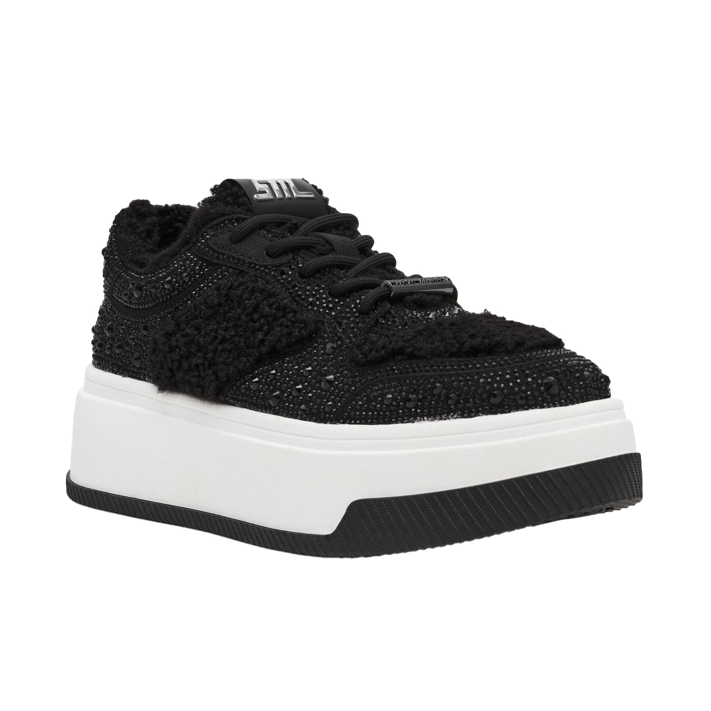 Black - Pack Shot - Steve Madden Womens-Ladies Dynamo RF Trainers