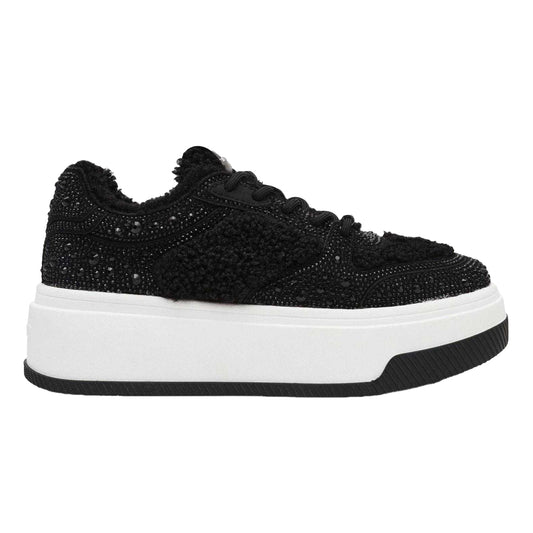Black - Front - Steve Madden Womens-Ladies Dynamo RF Trainers