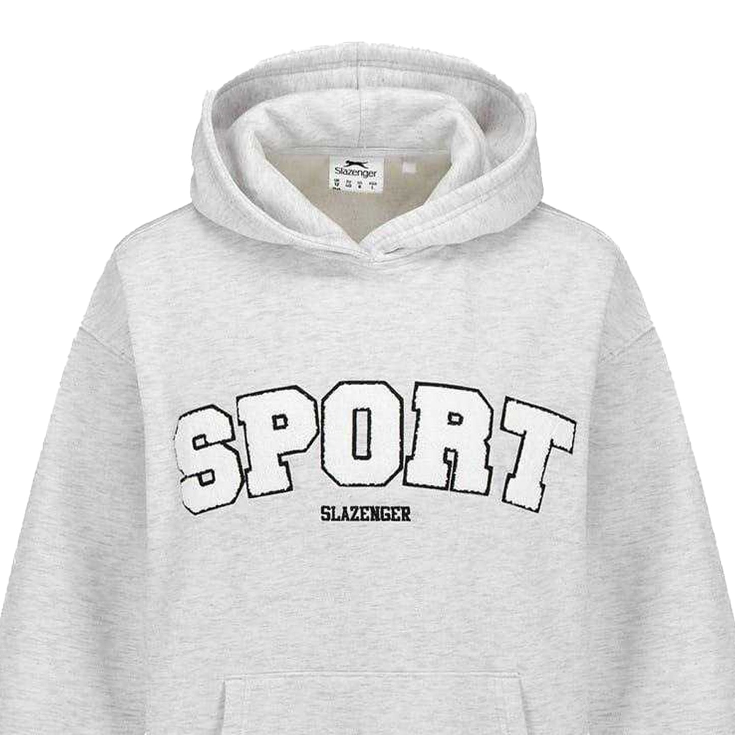 Ice Grey Marl - Side - Slazenger Womens-Ladies Sport Hoodie