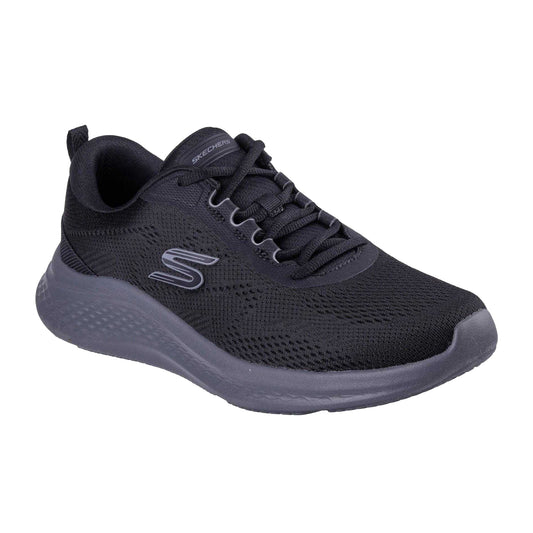 Black-Charcoal - Front - Skechers Mens Go Run Consistent Mesh Low Trainers