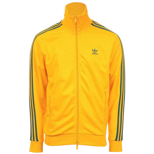 Yellow - Front - Adidas Mens Classics Side Stripe Track Top