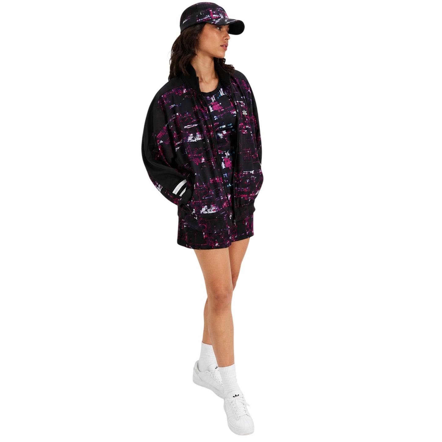 Black-Pink - Lifestyle - Ellesse Womens-Ladies Boulevard Fleece Funnel Neck Track Jacket