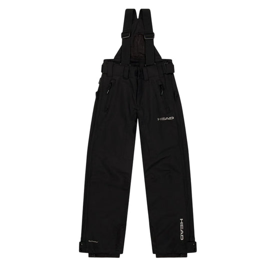Black - Front - Head Childrens-Kids Pro Plain Salopettes