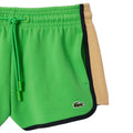 Green - Lifestyle - Lacoste Womens-Ladies Pique Contrast Panel Shorts