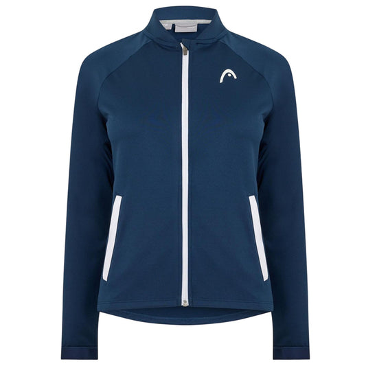 Blue - Front - Head Womens-Ladies Logo Full Zip Raglan Track Jacket