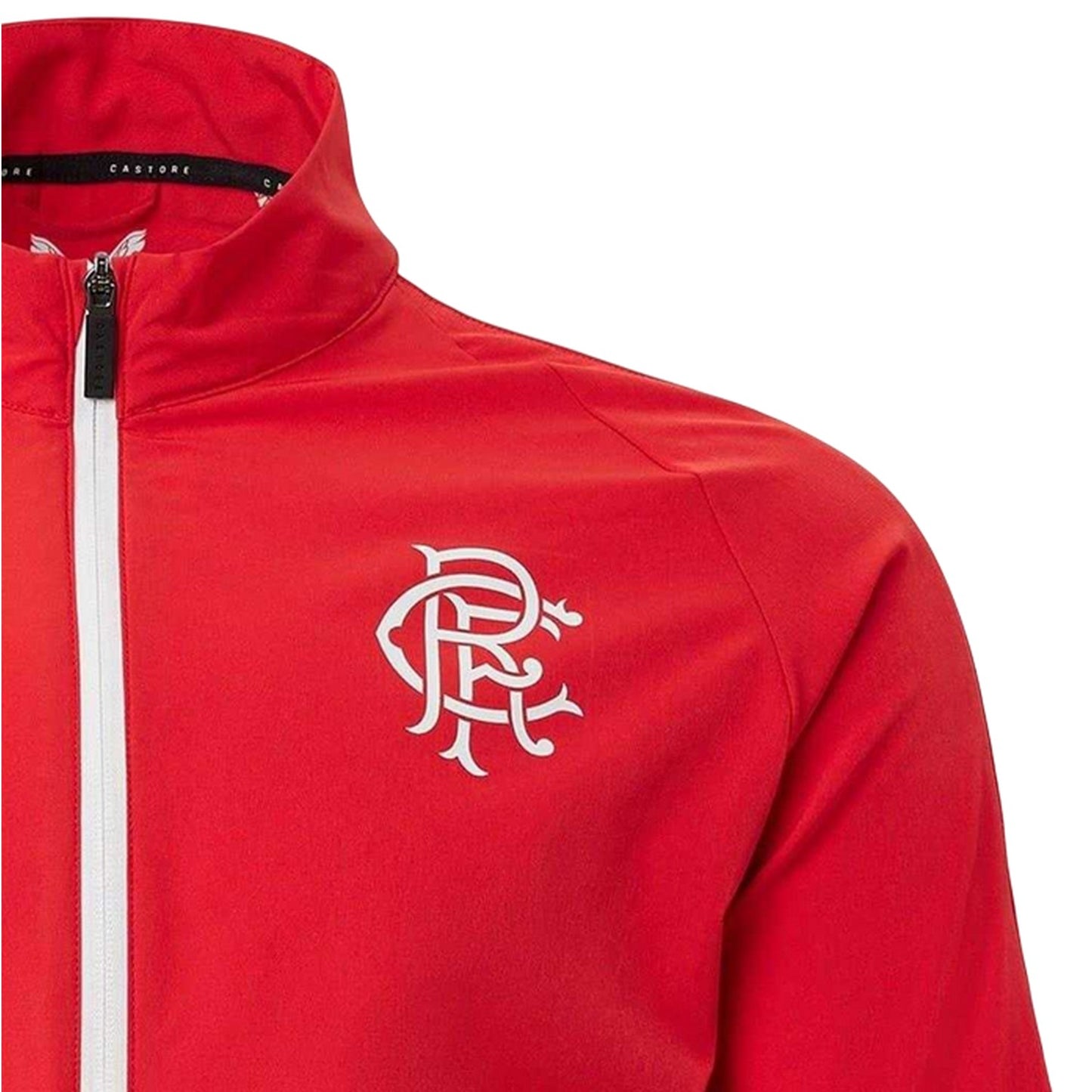 Red - Lifestyle - Castore Mens Rangers FC Long-Sleeved Track Jacket