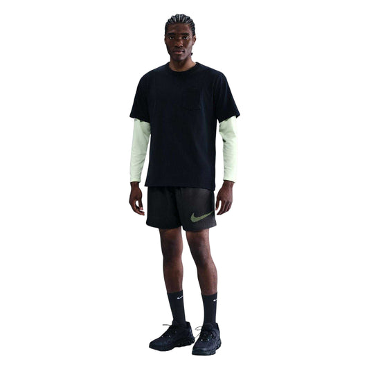 Anthracite-Volt - Front - Nike Mens Club Woven Logo Shorts