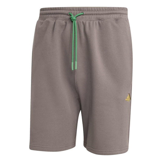 Charcoal - Front - Adidas Mens Fornite French Terry Logo Shorts