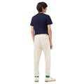 Cream - Back - Lacoste Mens Organic Cotton Jogging Bottoms