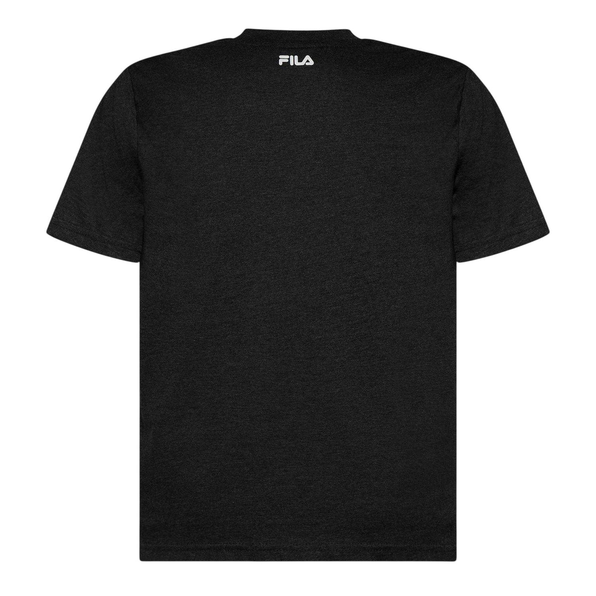 Charcoal Marl Marl - Back - Fila Mens Harrison Logo Cotton T-Shirt