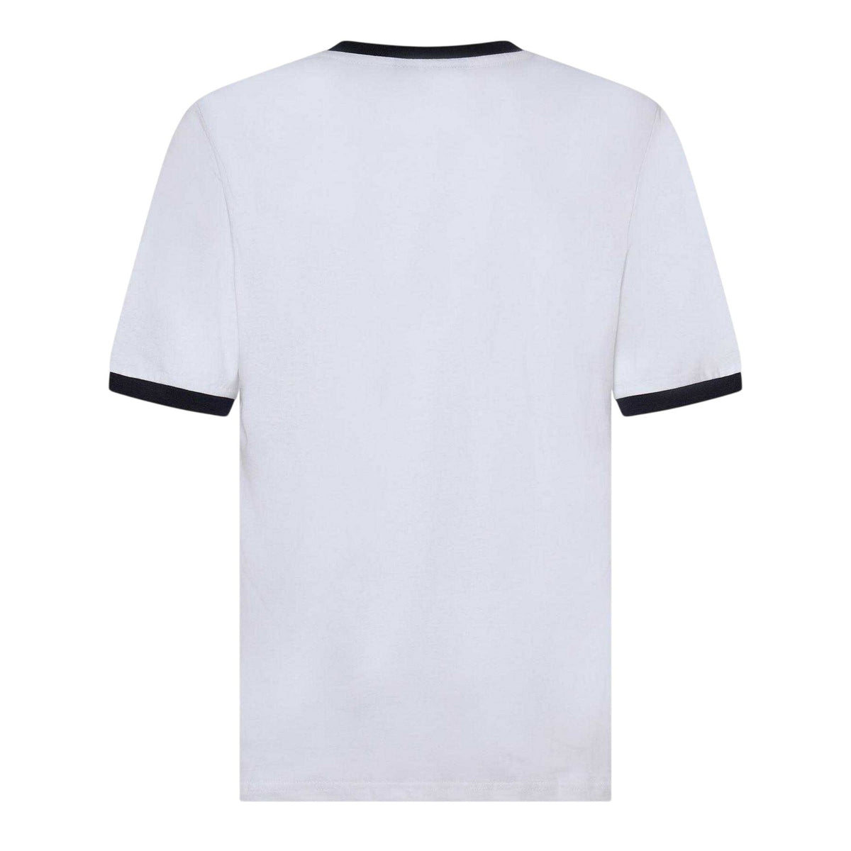 White-Navy - Back - Fila Mens Aster Logo Cotton T-Shirt