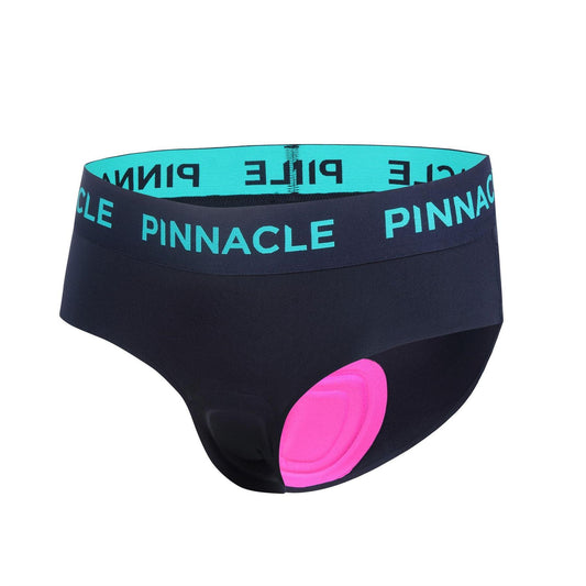 Black - Front - Pinnacle Womens-Ladies Padded Underwear
