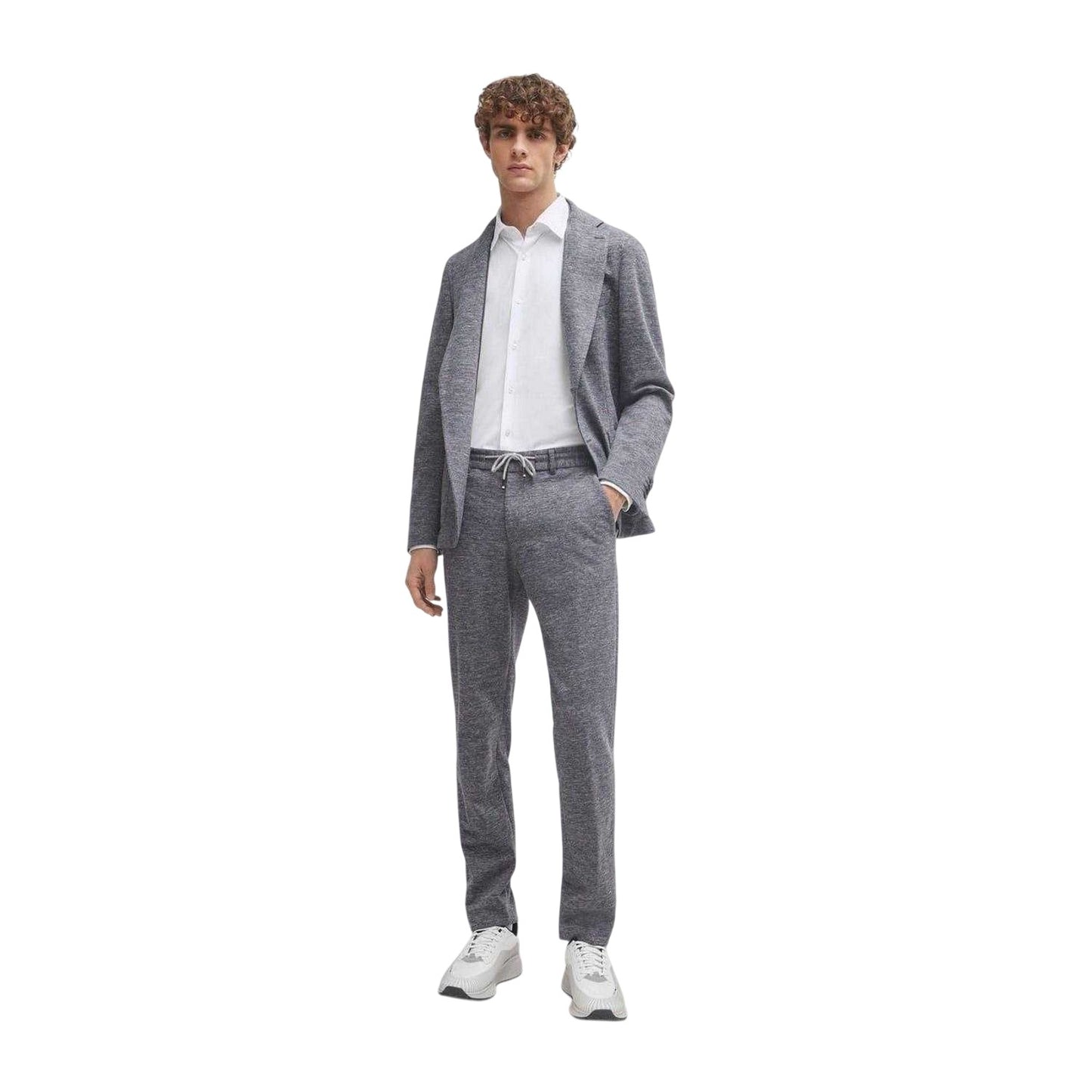 White - Lifestyle - Boss Mens Oxford Point Collar Formal Shirt