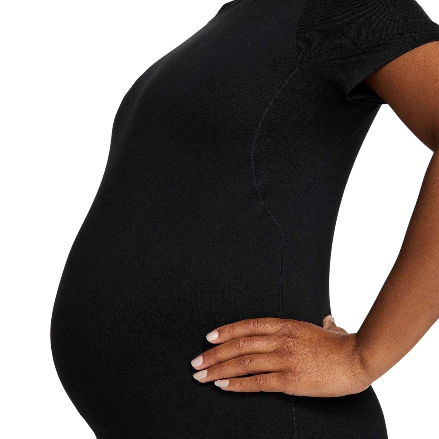 Black - Lifestyle - Nike Womens-Ladies Logo Dri-FIT Maternity T-Shirt
