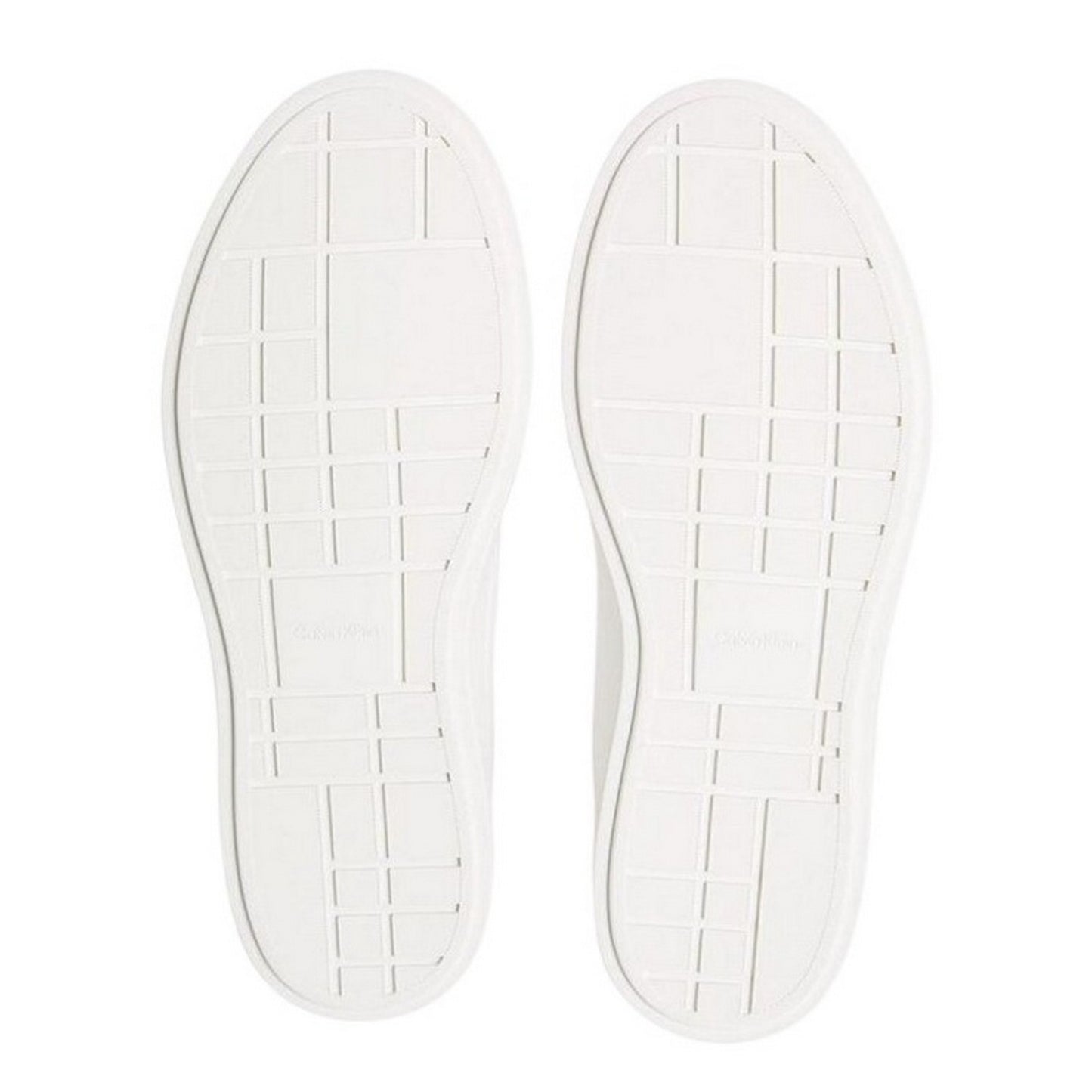 Bright White-Black - Lifestyle - Calvin Klein Womens-Ladies Leather Low Trainers
