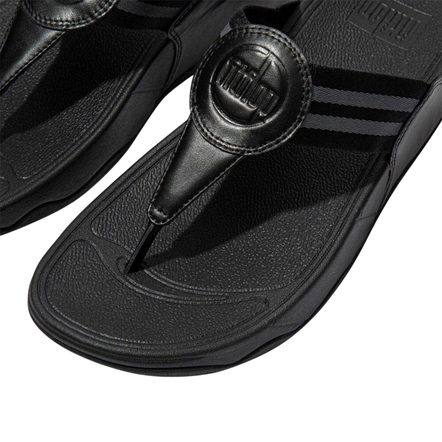 Black - Lifestyle - FitFlop Womens-Ladies Walkstar Wide Sandals