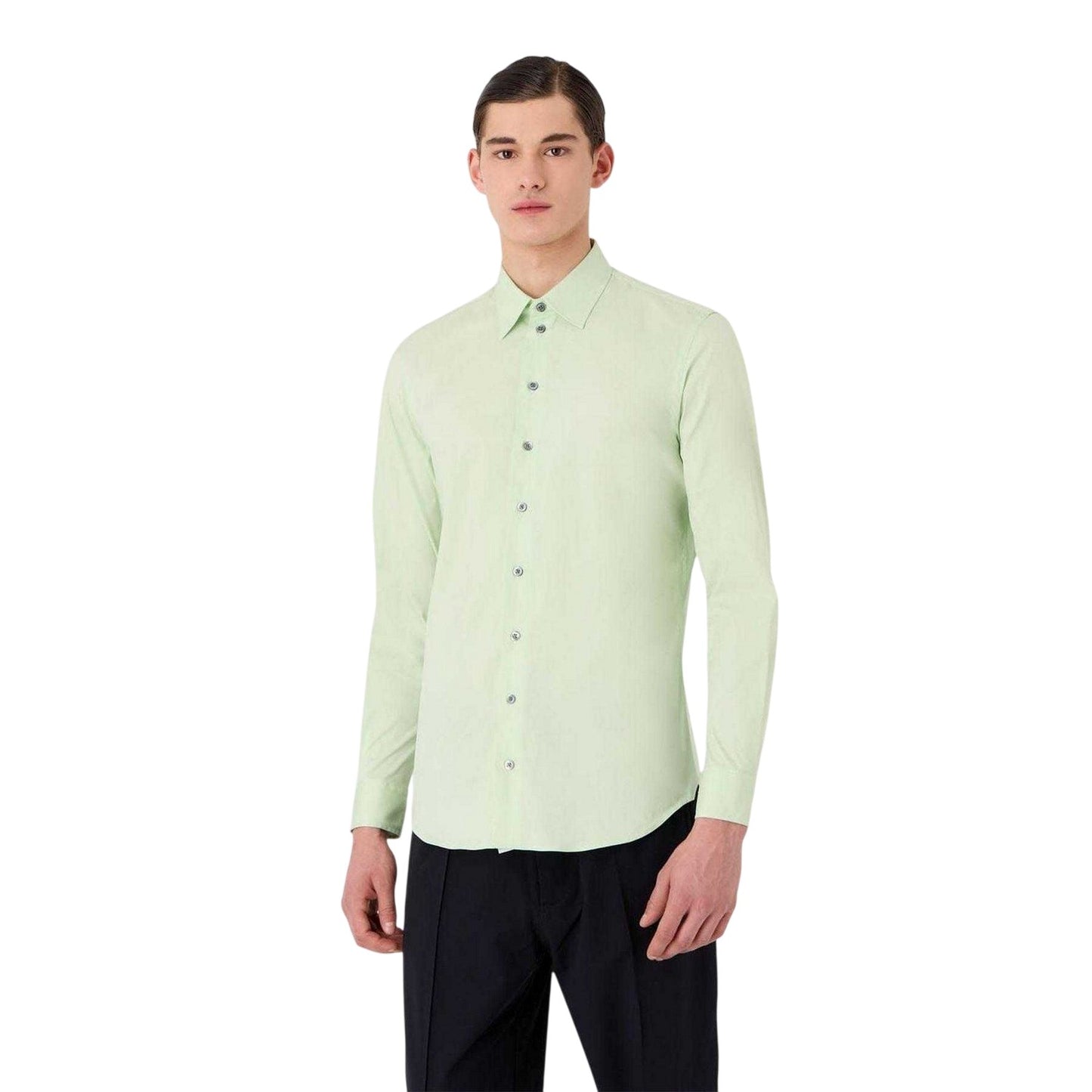 Green - Lifestyle - Emporio Armani EA7 Mens Linen Shirt
