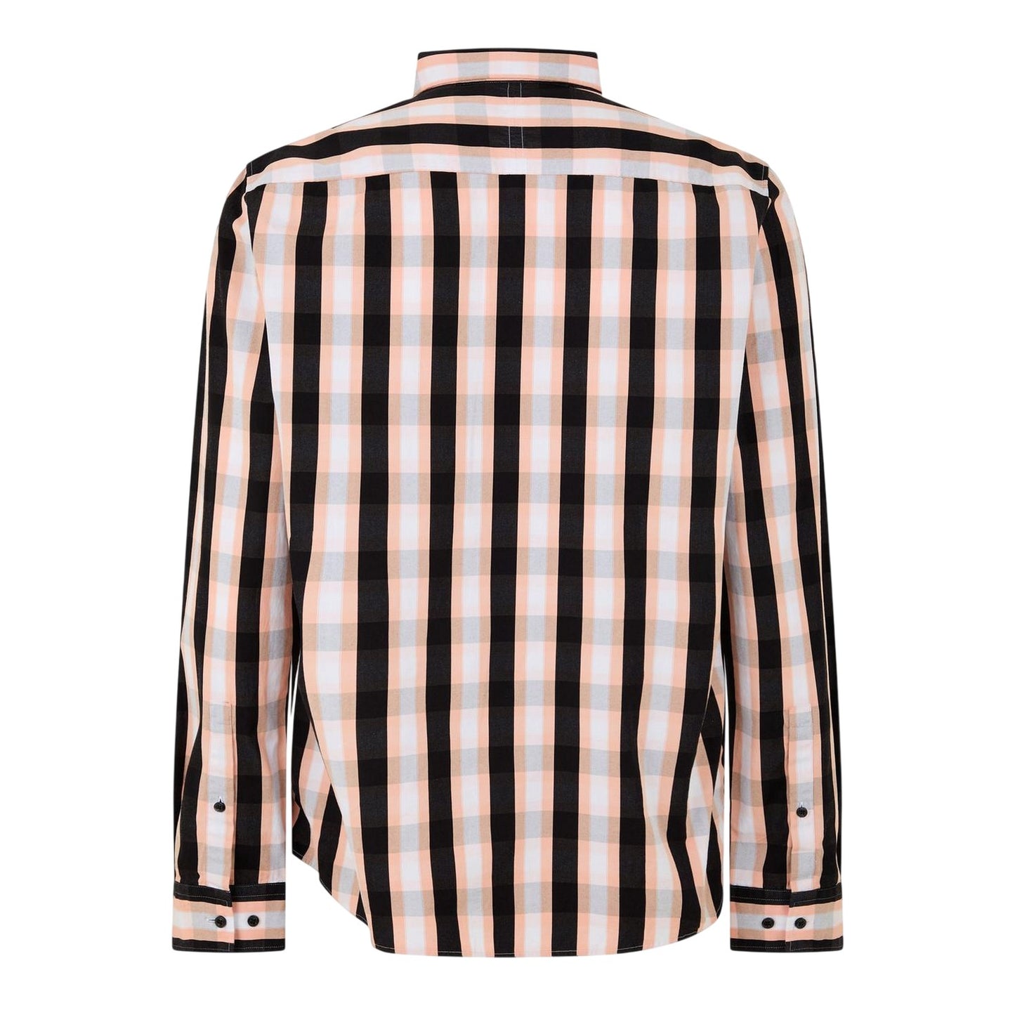 Red-Black-White - Back - Hugo Mens Striped Oxford Shirt