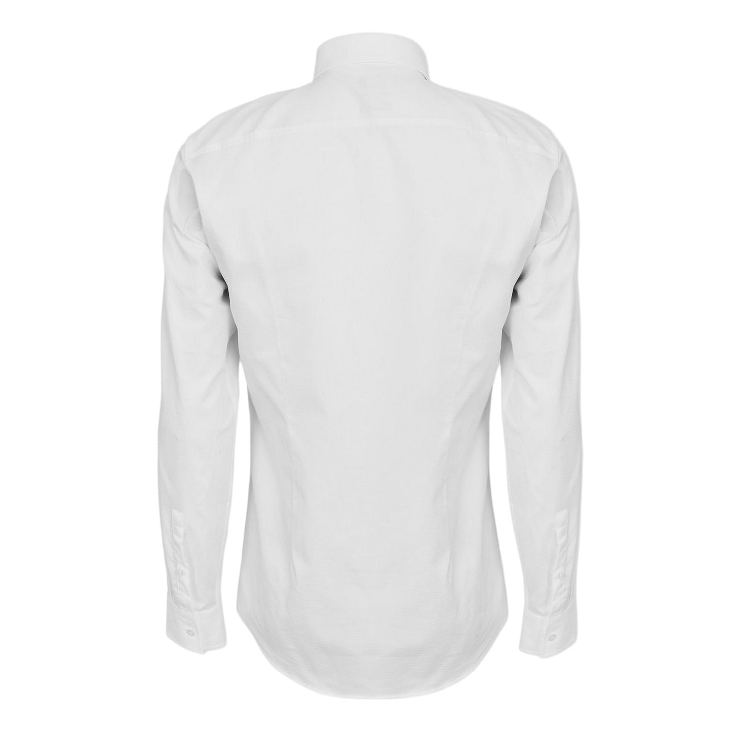 White - Back - Boss Mens Oxford Spread Collar Long-Sleeved Shirt