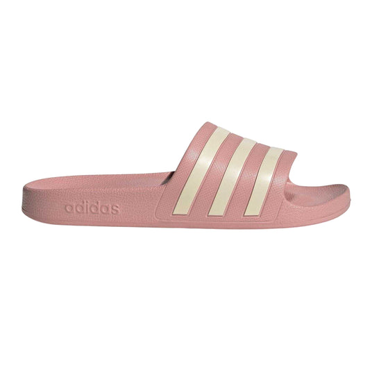 Mauve - Front - Adidas Womens-Ladies Adilette Aqua Slides