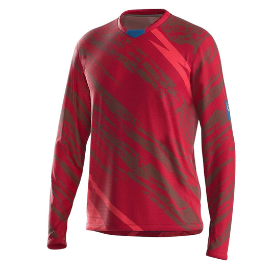 Bordeaux - Front - Bicycle Line Mens Ponente Long-Sleeved Cycling Jersey
