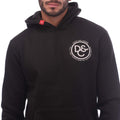 Black - Side - Duck and Cover Mens Macksony Graphic Hoodie
