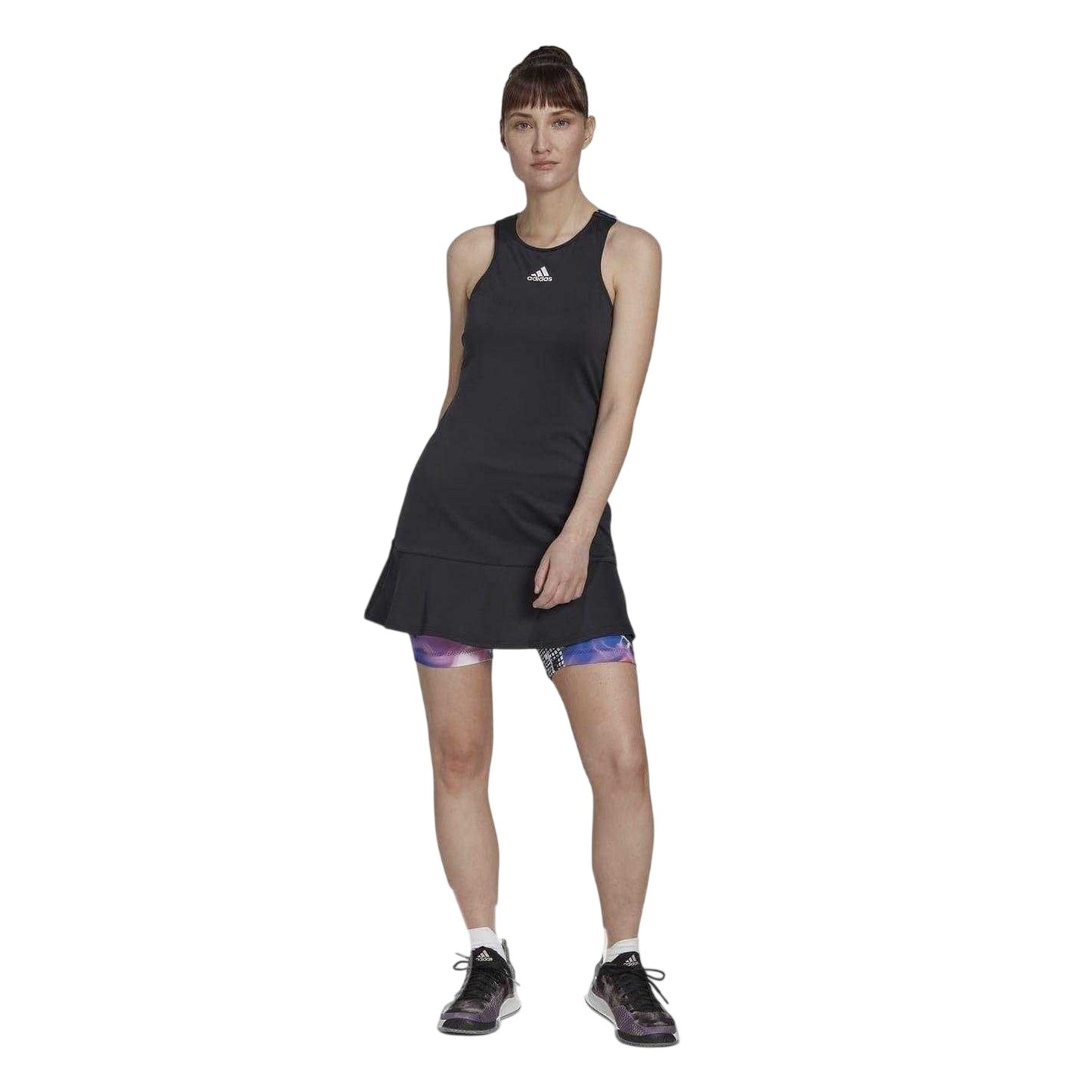 Black Print - Lifestyle - Adidas Womens-Ladies US Printed Dress Set