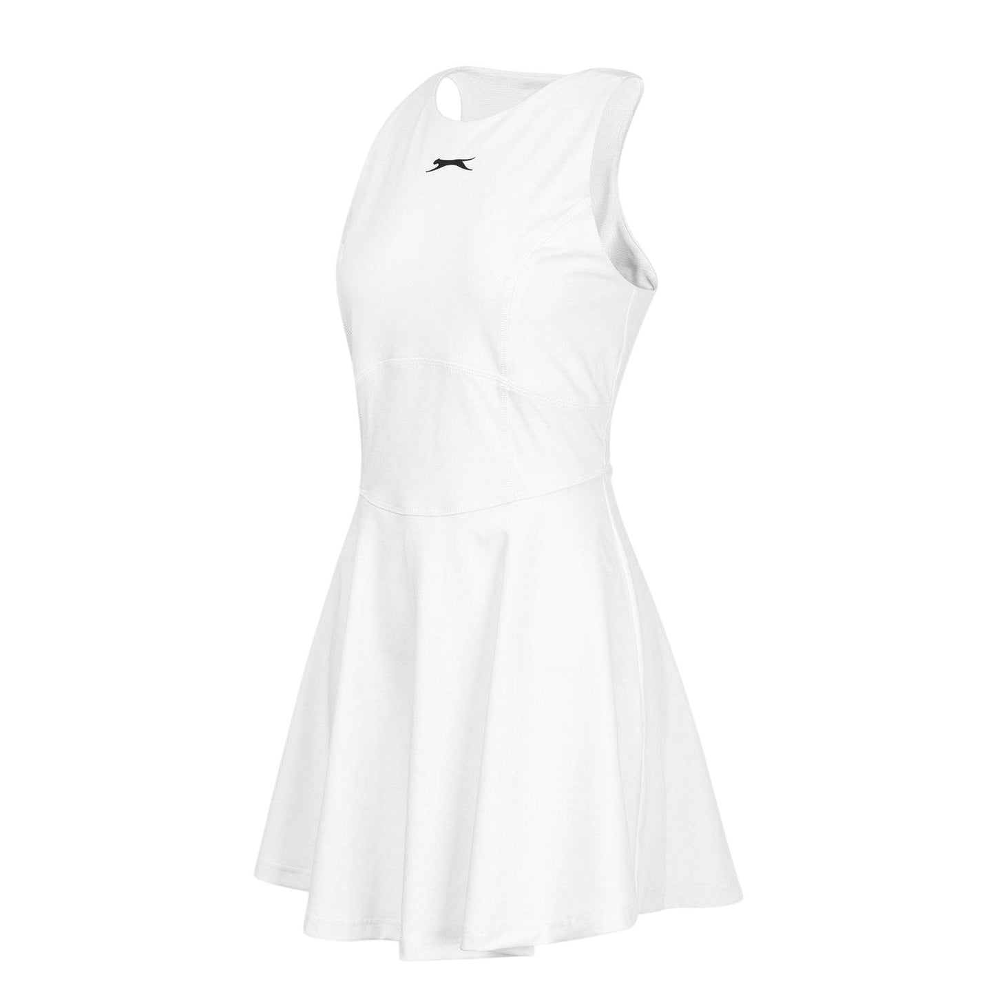 White - Lifestyle - Slazenger Womens-Ladies Logo 2 in 1 Tennis Dress