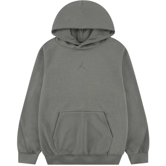 Lichen Green - Front - Nike Childrens-Kids Air Jordan Fleece Overhead Hoodie