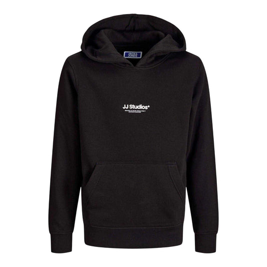 Black - Front - Jack And Jones Childrens-Kids Soho Hoodie