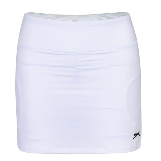 White - Front - Slazenger Girls Court Logo Skort