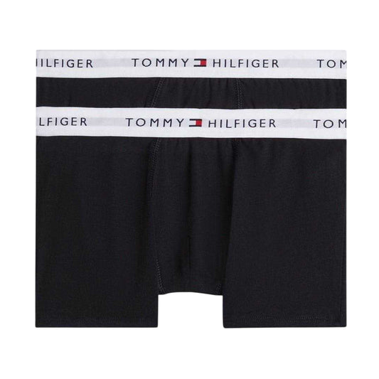 Black - Front - Tommy Hilfiger Boys Plain Trunking (Pack of 2)