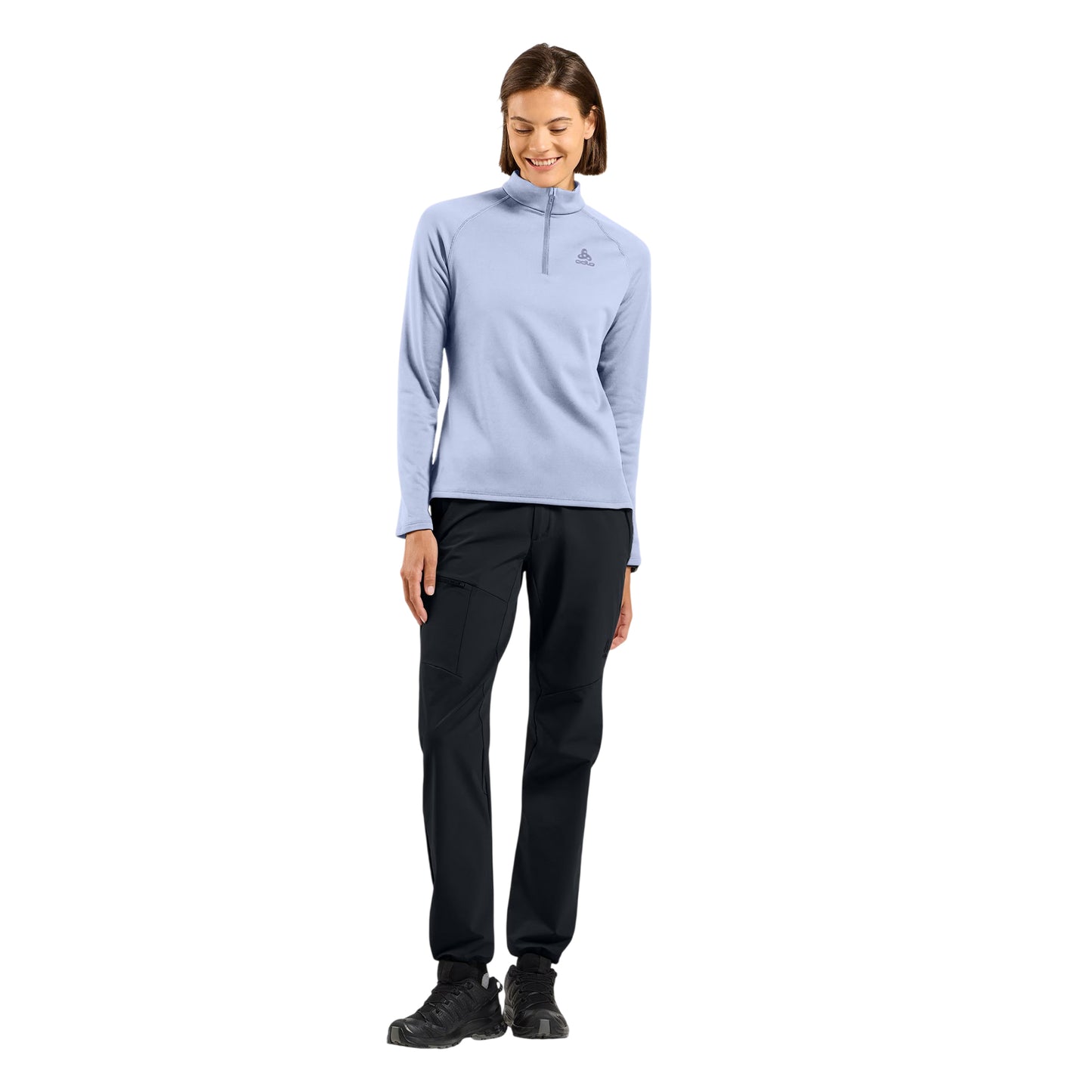 Heron - Close up - Odlo Womens-Ladies Besso Long-Sleeved Fleece Top