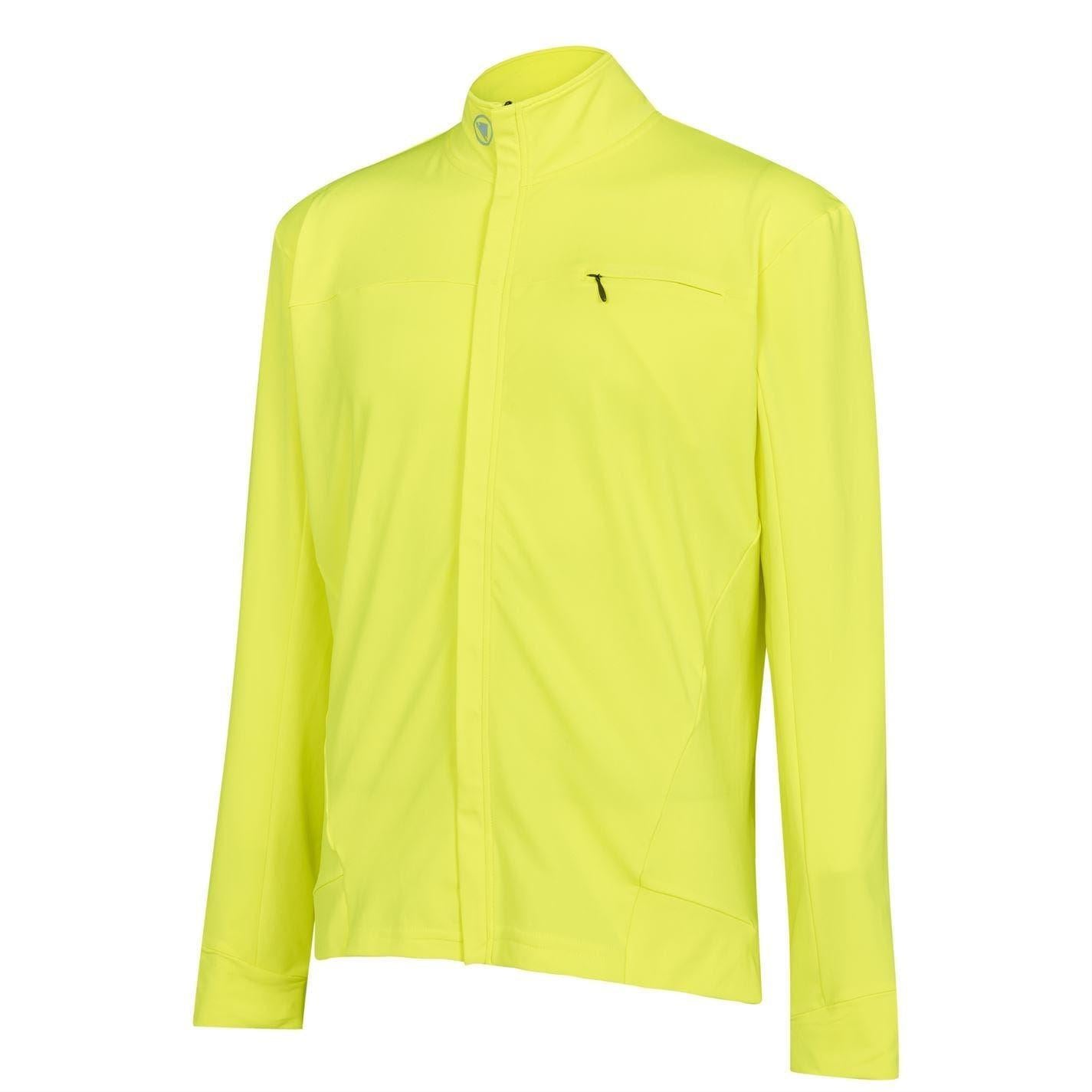 Hi Vis Yellow - Side - Endura Mens Xtract Roubaix Soft Shell Jacket