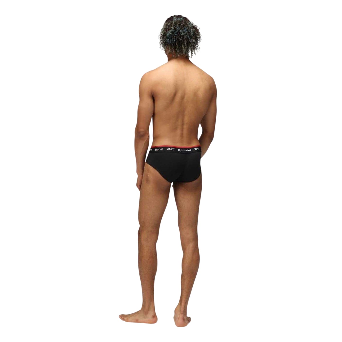 Black - Pack Shot - Reebok Mens Wiggins Briefs (Pack of 3)