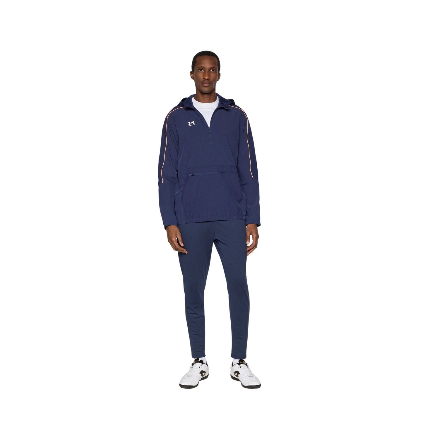 Navy-White - Lifestyle - Under Armour Mens Challenger Training Half Zip Jacket
