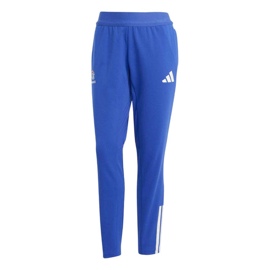 Lucid Blue - Front - Adidas Womens-Ladies France FFR Handball Tracksuit Bottoms