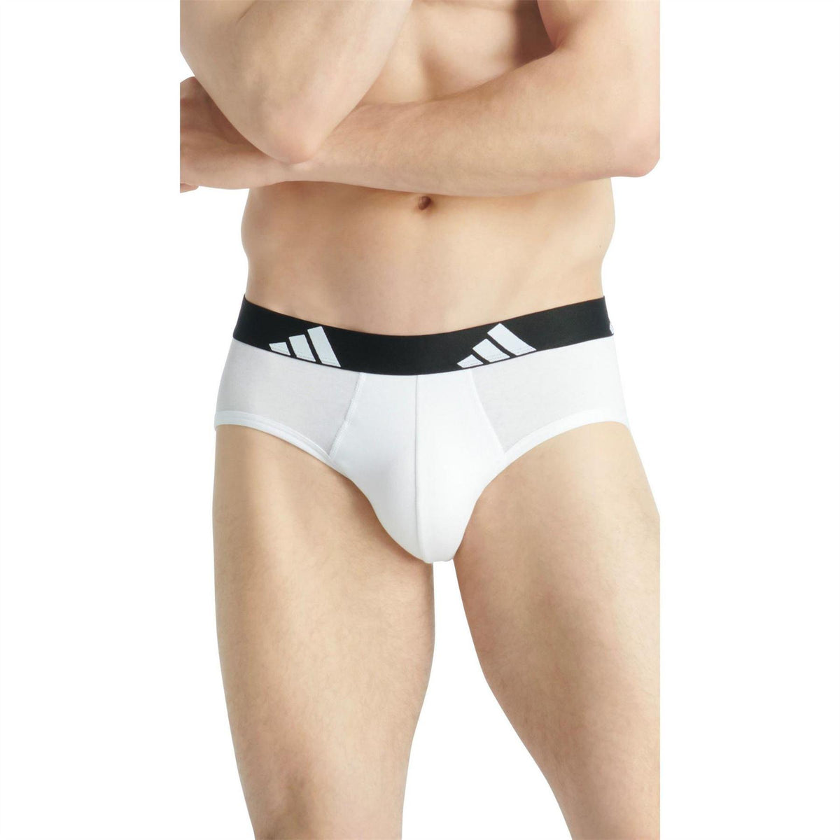 Black-White - Pack Shot - Adidas Mens Briefs (Pack of 3)